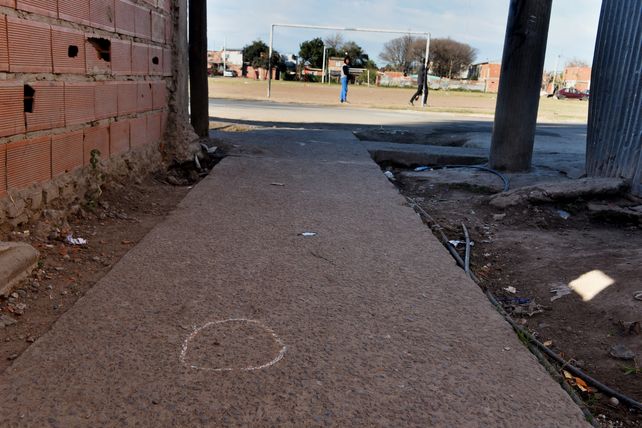 El pasillo de Ottone al 1400 bis donde acribillaron a La gringa Fernández.