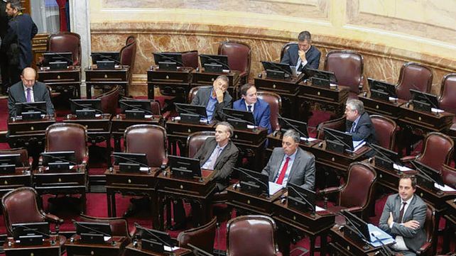 Faltazo. Solo 8 legisladores de la bancada Justicialista bajaron al recinto.