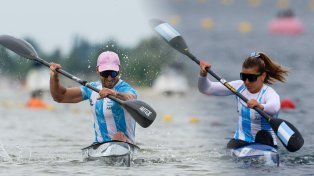 Agustín Vernice y Brenda Rojas clasificaron a semifinales en canotaje