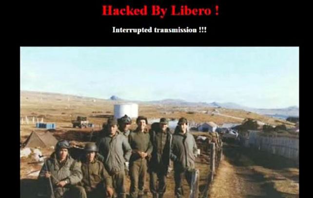 Insólito. Las imágenes reivindicativas colgadas en la TV malvinense.