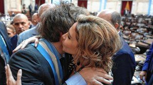 Javier Milei y Romina Diez
