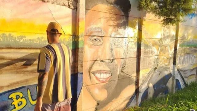 Mural de Bocacha Orellano sobre el predio donde se realiza el festival