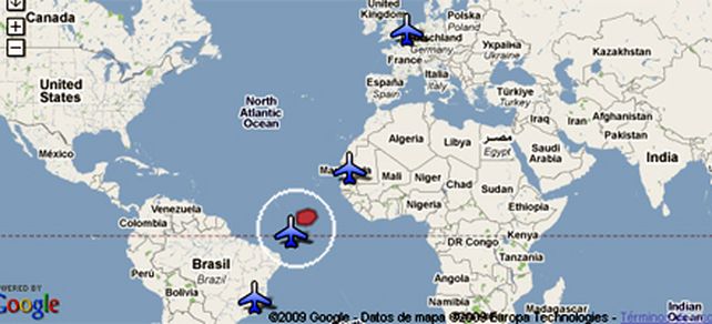 Prosigue la b&uacute;squeda del avi&oacute;n franc&eacute;s desaparecido en el Atl&aacute;ntico
