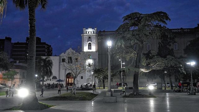 Plaza 25 de Mayo en la ciudad de Santa Fe