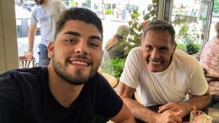 En familia. Una foto de Ignacio Russo junto a su padre Miguel.