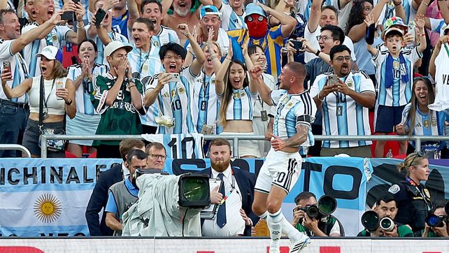 Tremendo grito de Alexis Mac Allister