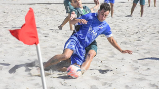 Argentino logró dos triunfos en el inicio de la Liga Nacional de Fútbol Playa.