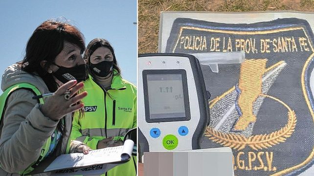 El test realizado al conductor superó el registro permitido por el alcoholímetro.