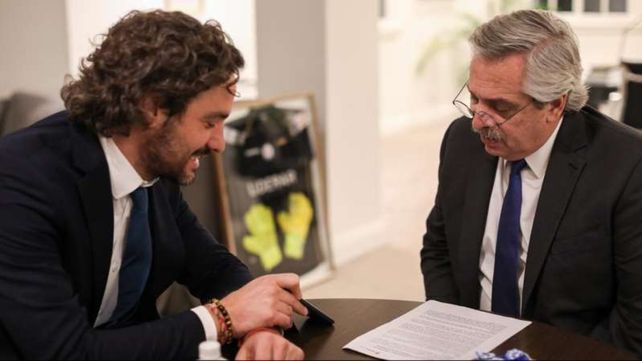 Redacción. El texto que se publicará hoy en el Boletín fue analizado por el Presidente y Santiago Cafiero.