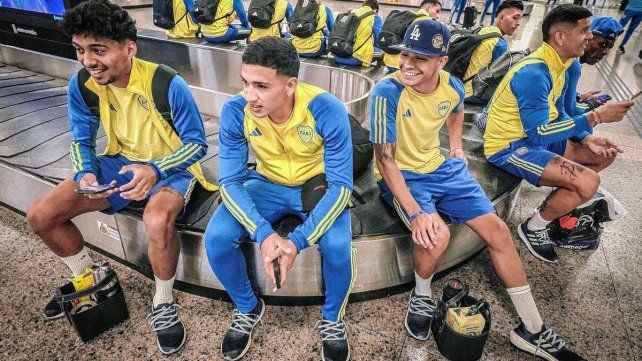 Boca llegó a Paraguay con dificultades.