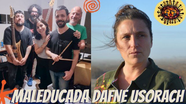 Dafne Usorach y Maleducada se presentarán el viernes 15 de setiembre a las 21 hs. en el Centro Político- Cultural de Sadop.