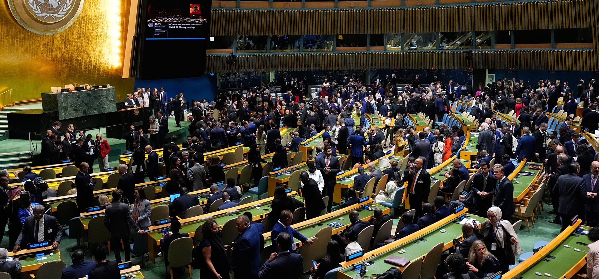 Diplomáticos llegan a la sede de las Naciones Unidas antes de la 81.ª sesión de la Asamblea General de la ONU, el martes 22 de septiembre de 2026. (Foto AP/Yuki Iwamura) Diplomáticos llegan a la sede de las Naciones Unidas antes de la 81.ª sesión de la Asamblea General de la ONU, el martes 22 de septiembre de 2026. (Foto AP/Yuki Iwamura)