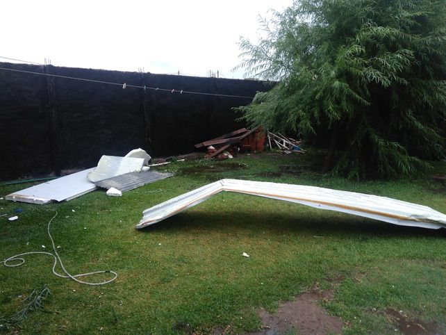 El viento destruyó viviendas y un jardín de infantes en San Benito