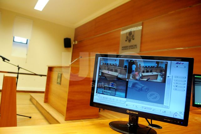 Las salas de audiencias del nuevo Sistema Penal santafesino.