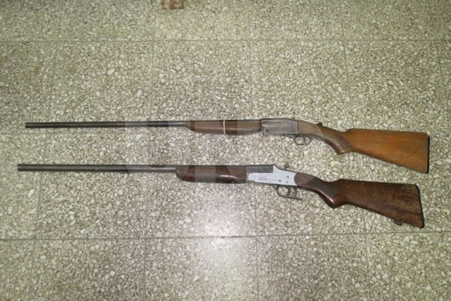 Secuestraron escopetas en un control de tránsito en Tacural