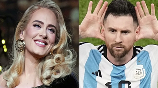 Adele le dedicó un grito de afecto a Messi en pleno concierto.