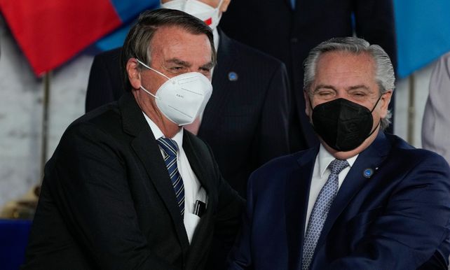 El presidente Alberto Fernández se encontró esta sábado en la la ceremonia de bienvenida de la Cumbre de Jefes de Estado del G20 con su par de Brasil