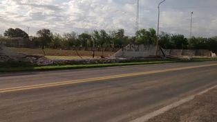 La tormenta le tumbó el tapial al club San Martín: gestionan recursos para levantarlo
