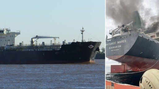 Un carguero atacado en Medio Oriente que pasó por el puerto de Santa Fe: la historia del buque tailandés Mayuree Naree