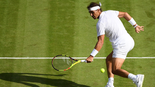 Nadal se prepara para Wimbledon y vence a Wawrinka en cancha de césped