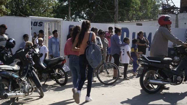 El barrio Los Pumitas, alterado tras la balacera donde murió un nene y otros tres menores resultaron heridos.  