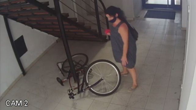 Video: cansados de los daños, vecinos denunciaron a una agresora de bicicletas
