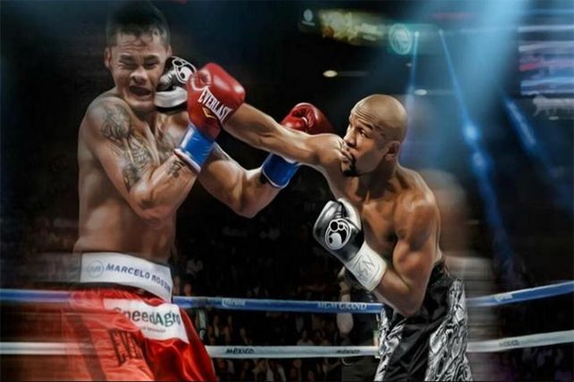 El santafesino Marcos René Chino Maidana ya disputa la pelea de su vida frente a Mayweather. EN VIVO