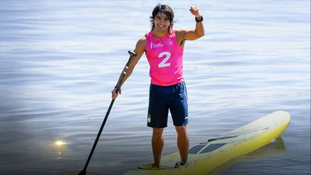 El pibe de oro. Santino Basaldella se lució en la laguna Setúbal y consiguió la primera medalla dorada en los Juegos Suramericanos de un rosarino.