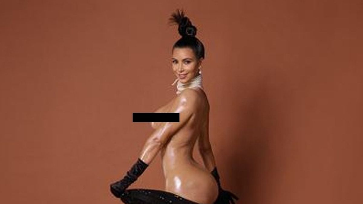 Es furor: La producción hot de Kim Kardashian al desnudo