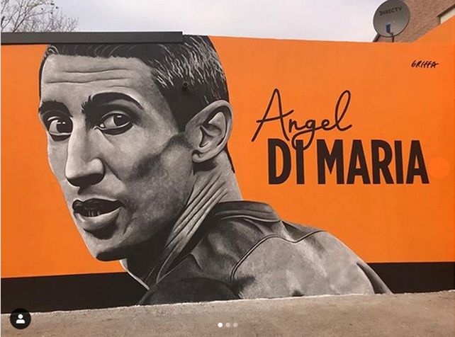 Di María tiene su mural en la zona norte de Rosario