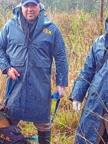 Los Charrúas: se perdió en el monte y fue hallado por canes de la policía