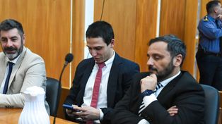 EL fiscal Adrián Spelta (derecha) encabezó el equipo de litigación de la Fiscalía.
