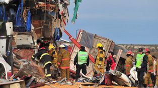 Nueve gendarmes y tres civiles mueren en un accidente de tránsito en Chubut