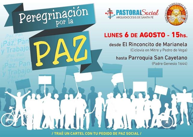 Esta tarde vecinos y entidades marcharán por la paz
