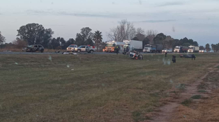 Tres muertos y un herido en un choque frontal en la ruta 14, en el sur provincial