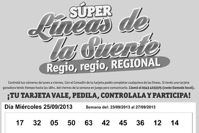Seguí jugando con las Súper Líneas de las Suerte