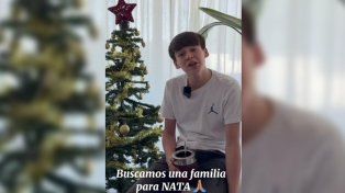 Nata es un joven santafesino de 14 años que pedía que lo adoptaran festejó sus 15 años con su nueva familia