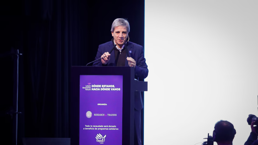 Caputo anticipó que la inflación de mayo será más baja que la de abril y vaticinó la reelección de Milei
