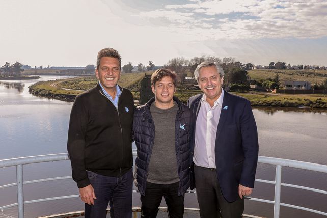 Fernández, Kiciloff y Massa tuvieron su primer acto de campaña juntos