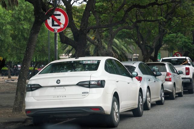 Increíble. Los automovilistas hacen caso omiso al cartel.