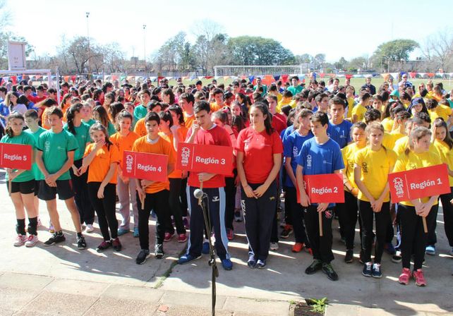 Alegría. Los chicos llegaron desde distintos puntos de la provincia. Los juegos comenzaron en mayo.