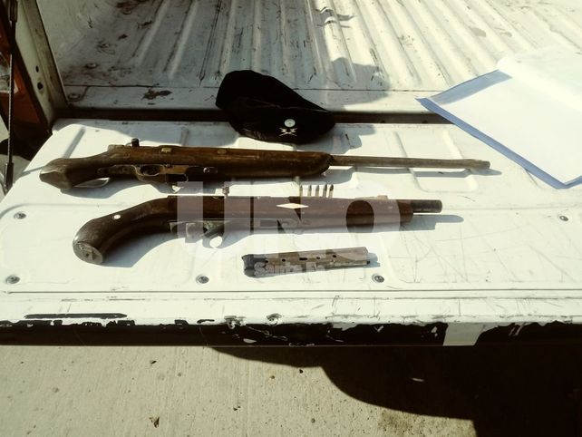 Cruento tiroteo con dos aprehendidos y dos armas secuestradas