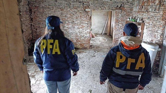 La tapera donde vivía el peón rural en Victoria.