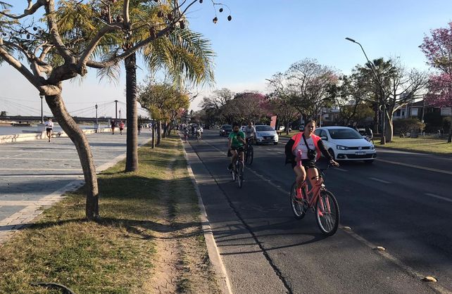 Con una costanera muy vigilada