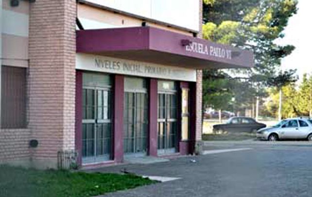 La escuela donde se produjo el asesinato.