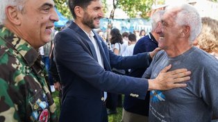 Maximiliano Pullaro visitó en Rosario a excombatientes.
