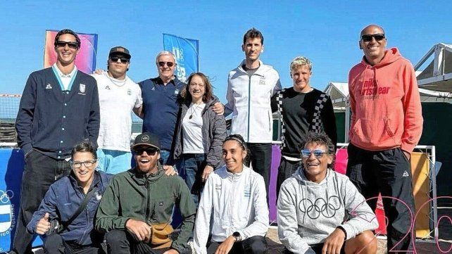 El santafesino Germán Chiaraviglio participó del evento en la playa