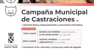 La Campaña Municipal de Castraciones sigue atendiendo en distintos puntos de la ciudad