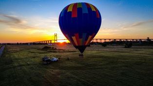 Por qué un globo aerostático apareció en el cielo de Rosario