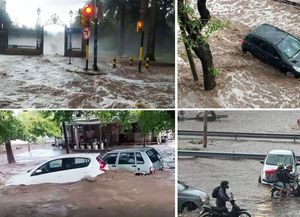 Mendoza: temporal deja anegamientos y miles de usuarios sin luz